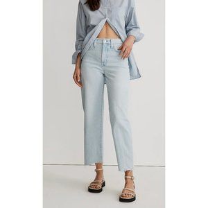 Madewell $128 Perfect Wide-Leg Crop Jean Ward Wash Size 26 NJ191